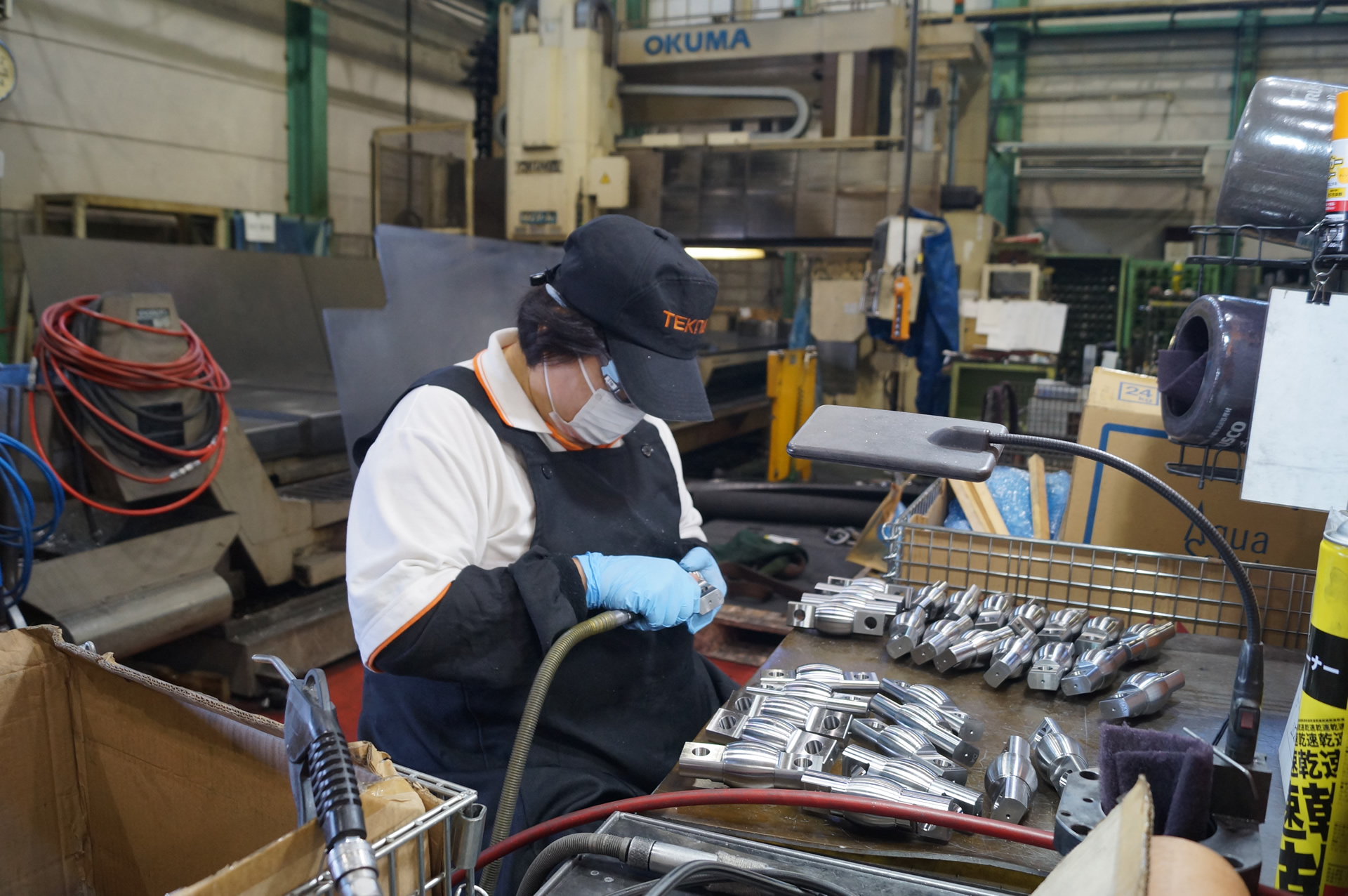 バリ取り 株式会社TEKNIA 名古屋工場　〒454-0954 愛知県名古屋市中川区江松３丁目４５９