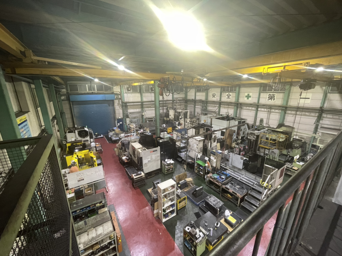 機械加工のTEKNIA名古屋工場を上から見た